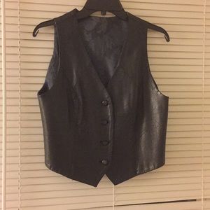 Leather vest
